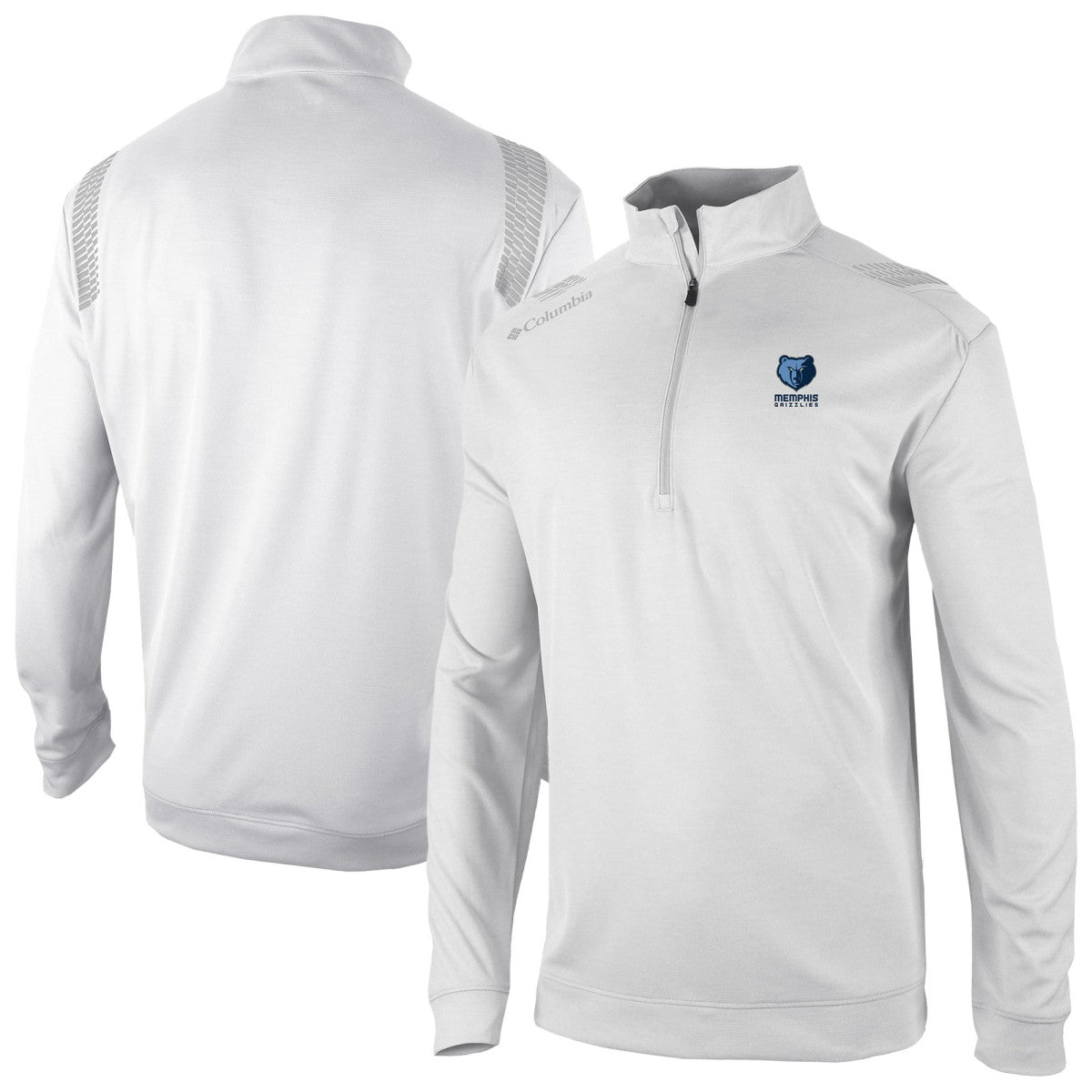 Memphis Grizzlies Oakland Downs Omni-Wick Quarter-Zip Top White - Columbia outlet