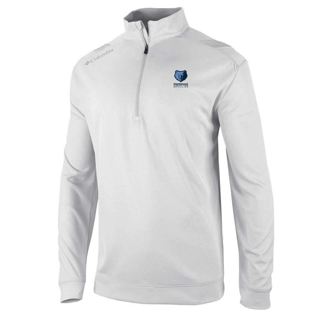Memphis Grizzlies Oakland Downs Omni-Wick Quarter-Zip Top White - Columbia outlet
