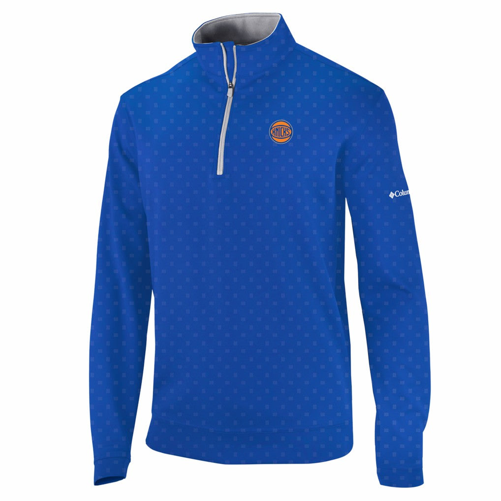 New York Knicks Wickham Hills Omni-Wick Quarter-Zip Jacket Blue - Columbia