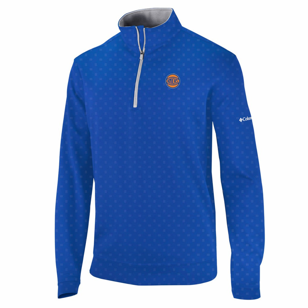 New York Knicks Wickham Hills Omni-Wick Quarter-Zip Jacket Blue - Columbia