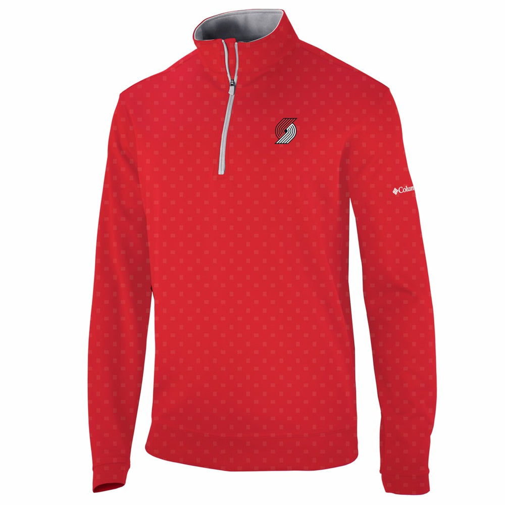 Portland Trail Blazers Wickham Hills Omni-Wick Quarter-Zip Jacket Red - Columbia