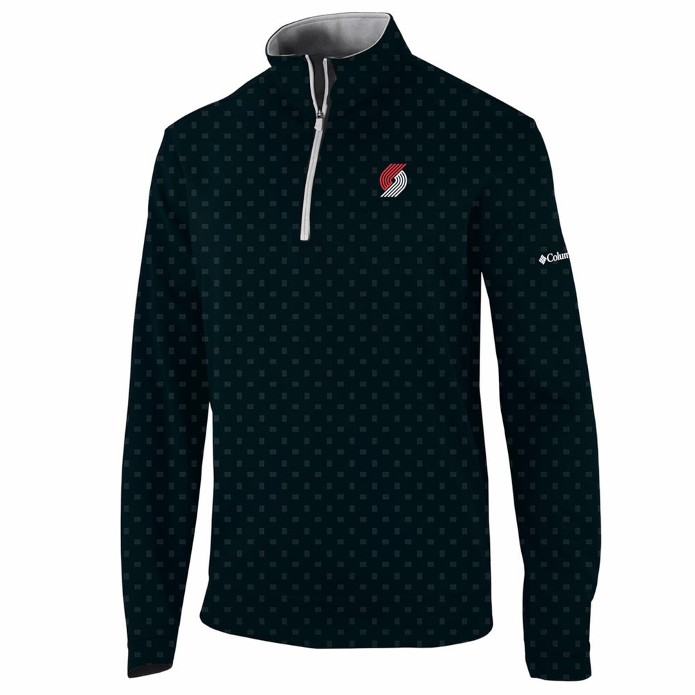 Portland Trail Blazers Wickham Hills Omni-Wick Quarter-Zip Jacket Black - Columbia
