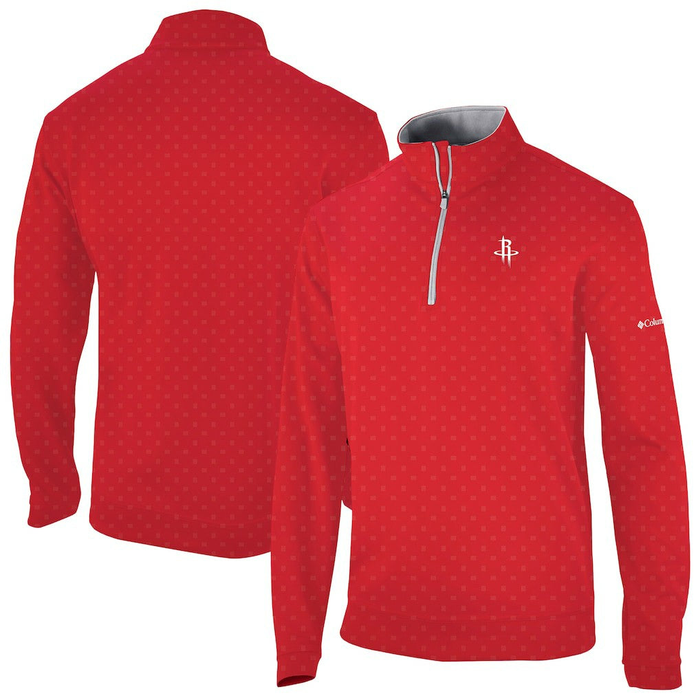Houston Rockets Wickham Hills Omni-Wick Quarter-Zip Jacket Red - Columbia