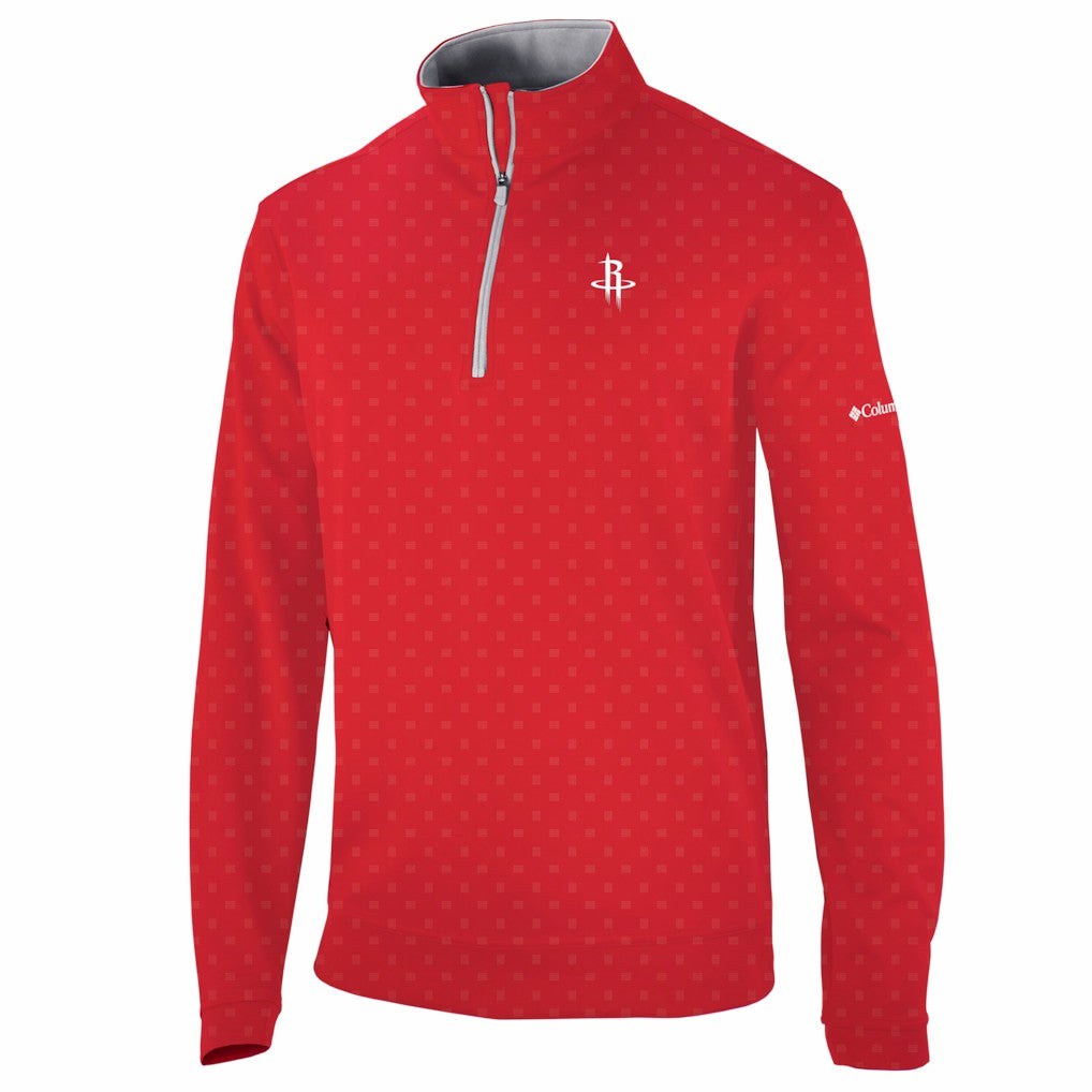Houston Rockets Wickham Hills Omni-Wick Quarter-Zip Jacket Red - Columbia