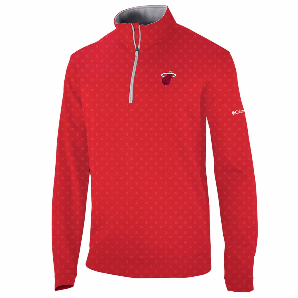 Miami Heat Wickham Hills Omni-Wick Quarter-Zip Jacket Red - Columbia outlet