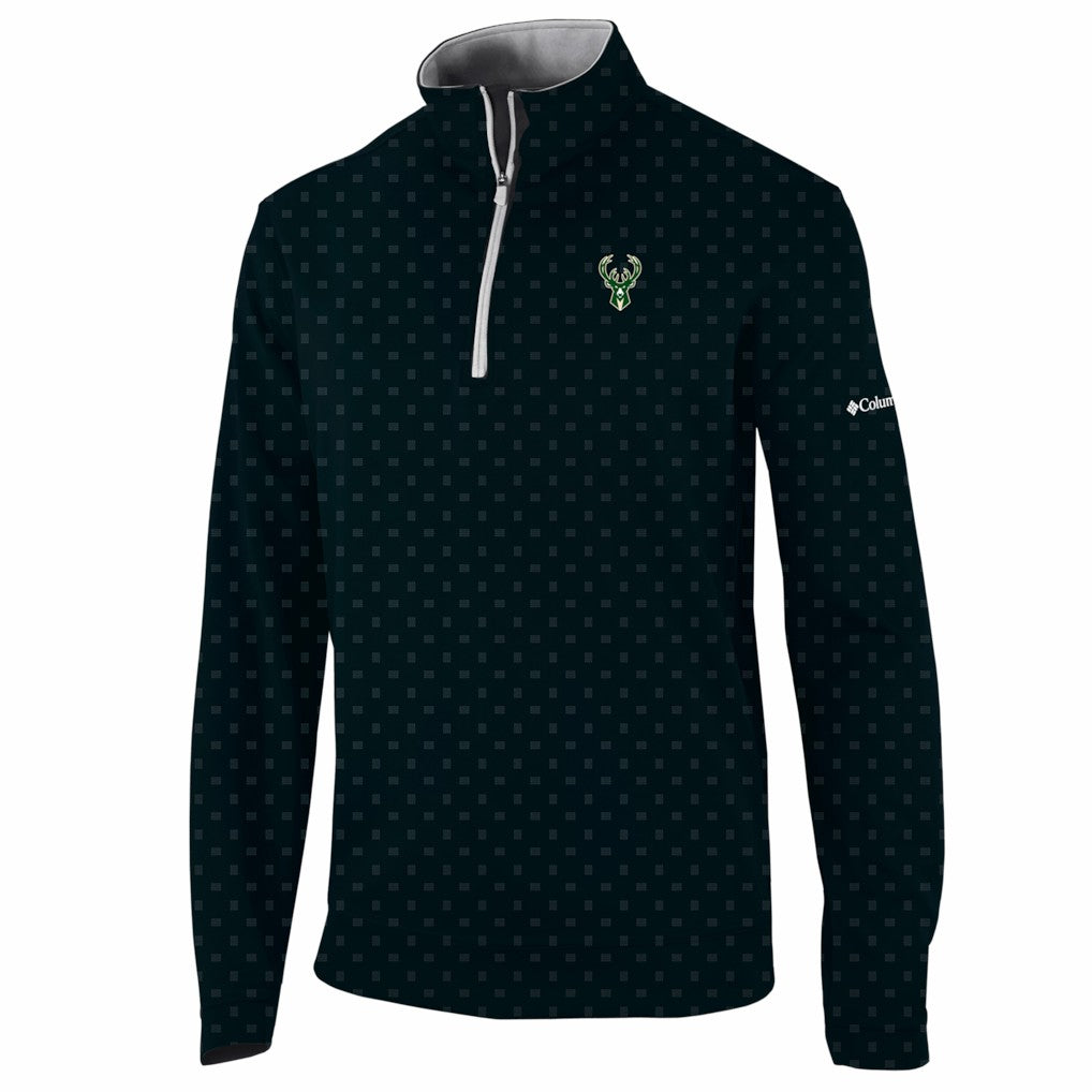 Milwaukee Bucks Wickham Hills Omni-Wick Quarter-Zip Jacket Black - Columbia