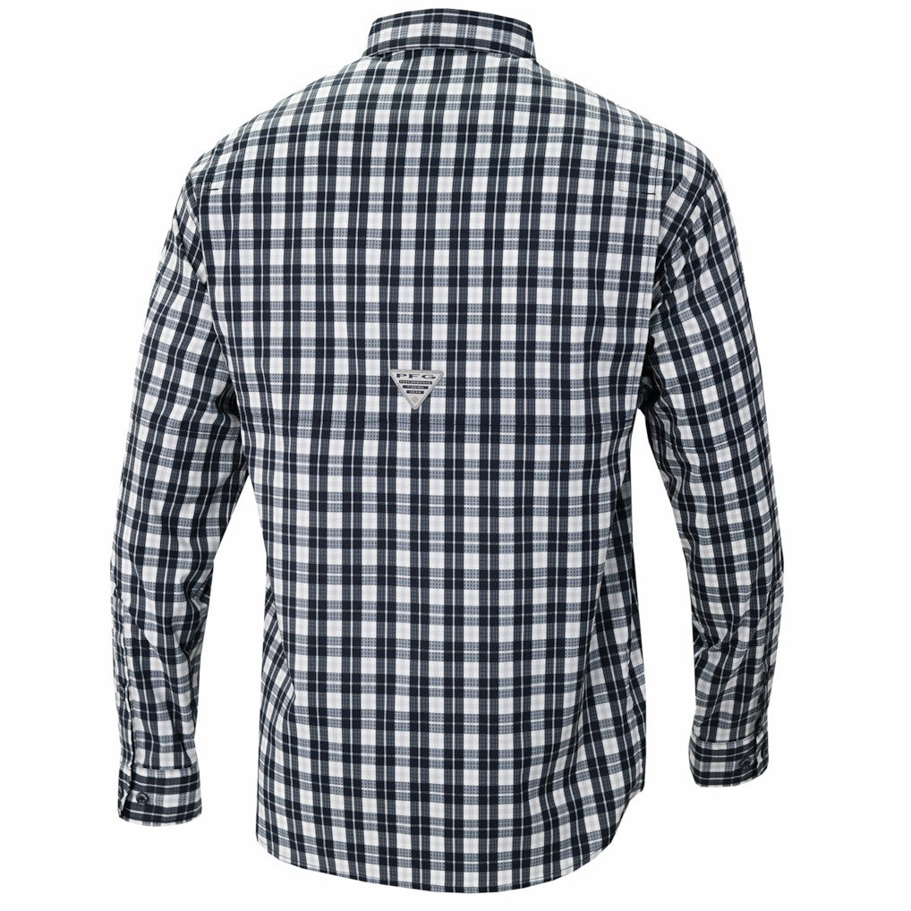 Indiana Pacers Super Tamiami Omni-Shade Long Sleeve Button-Down Shirt Navy - Columbia