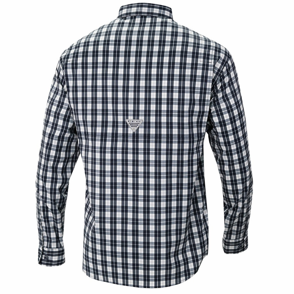 Indiana Pacers Super Tamiami Omni-Shade Long Sleeve Button-Down Shirt Navy - Columbia