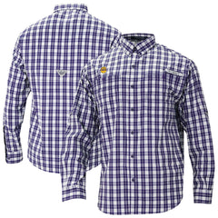 Los Angeles Lakers Super Tamiami Omni-Shade Long Sleeve Button-Down Shirt Purple - Columbia outlet