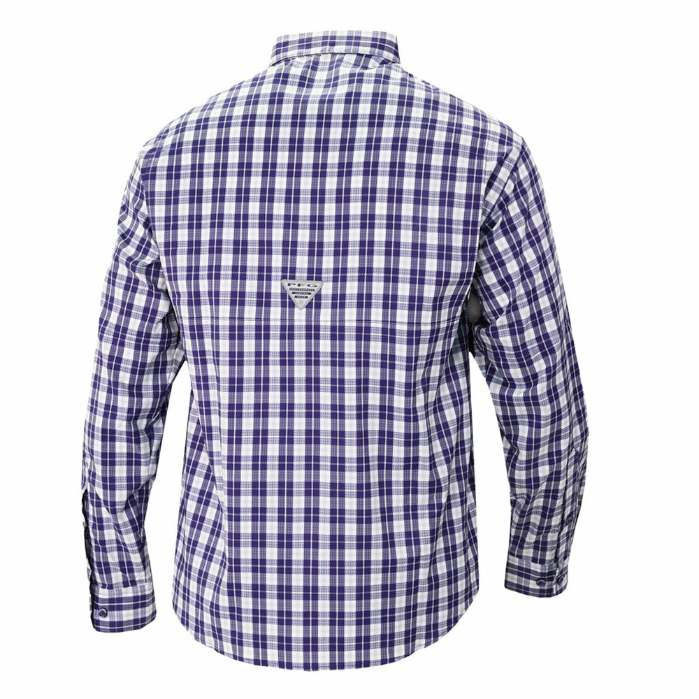 Los Angeles Lakers Super Tamiami Omni-Shade Long Sleeve Button-Down Shirt Purple - Columbia outlet