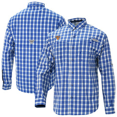 New York Knicks Super Tamiami Omni-Shade Long Sleeve Button-Down Shirt Blue - Columbia outlet