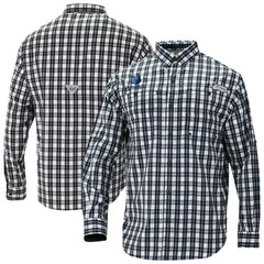 Memphis Grizzlies Super Tamiami Omni-Shade Long Sleeve Button-Down Shirt Navy - Columbia