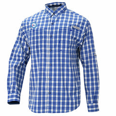 Philadelphia 76ers Super Tamiami Omni-Shade Long Sleeve Button-Down Shirt Blue - Columbia