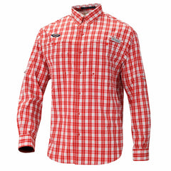 New Orleans Pelicans Super Tamiami Omni-Shade Long Sleeve Button-Down Shirt Red - Columbia outlet