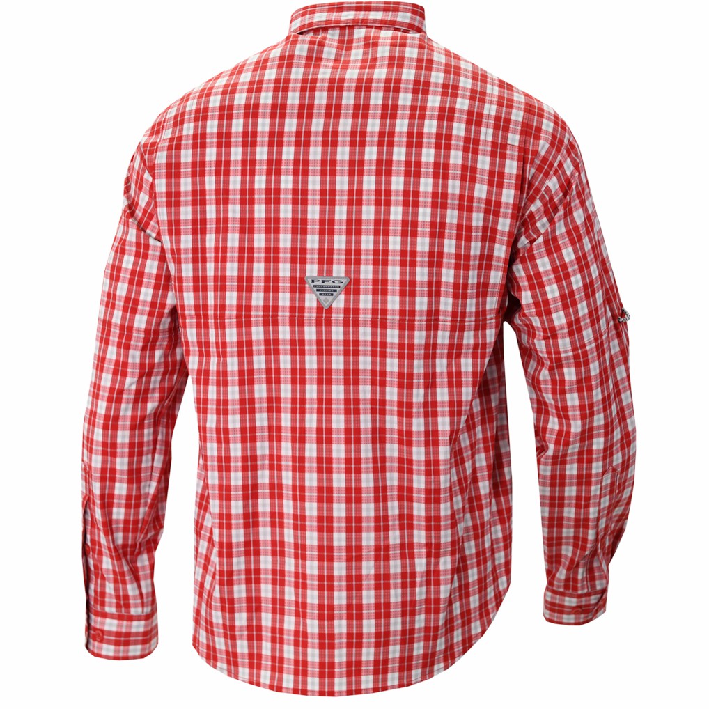 New Orleans Pelicans Super Tamiami Omni-Shade Long Sleeve Button-Down Shirt Red - Columbia outlet