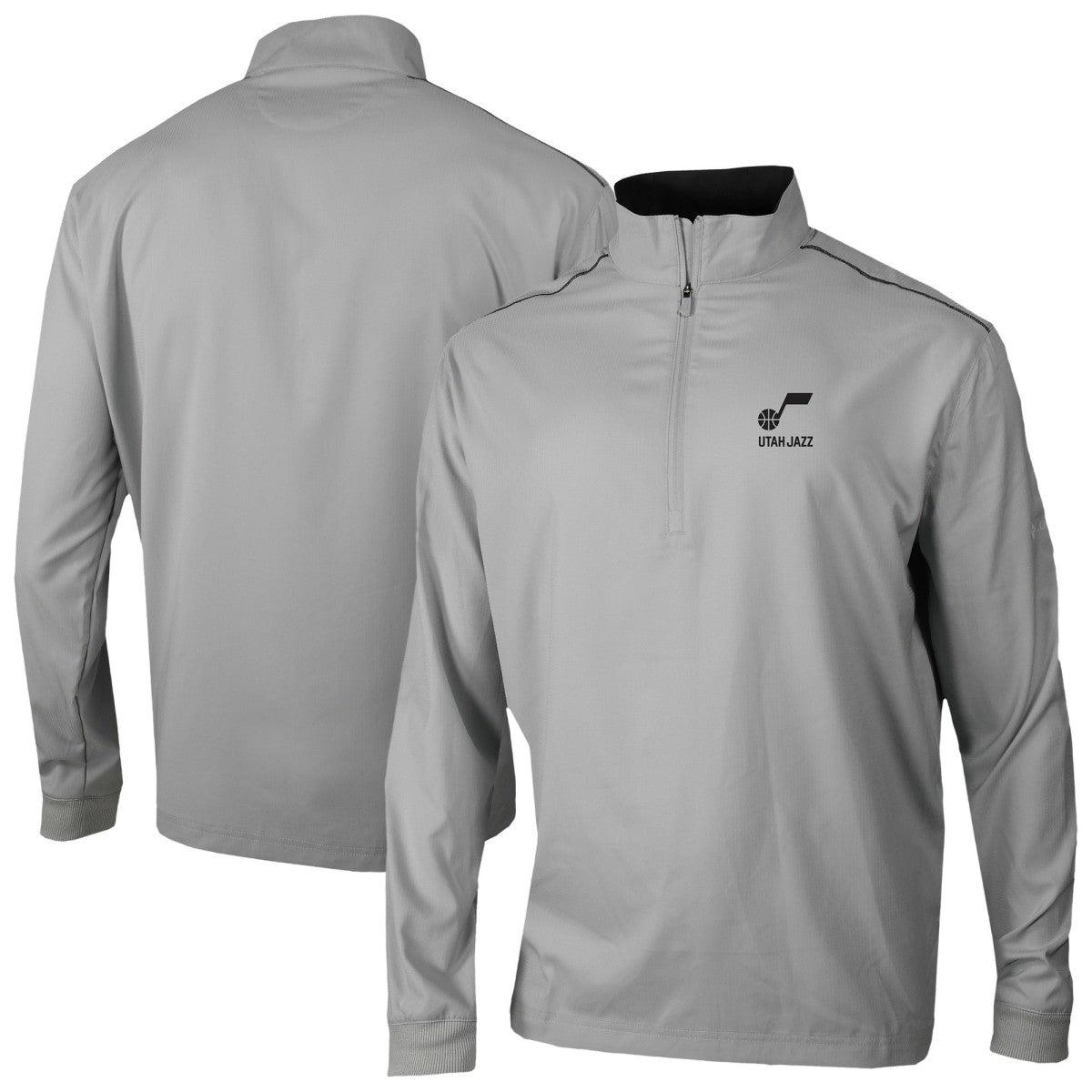 Utah Jazz Omni-Wick Bogey's Paradise Quarter-Zip Top Gray - Columbia