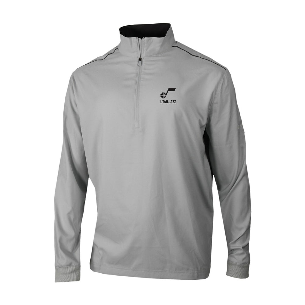 Utah Jazz Omni-Wick Bogey's Paradise Quarter-Zip Top Gray - Columbia