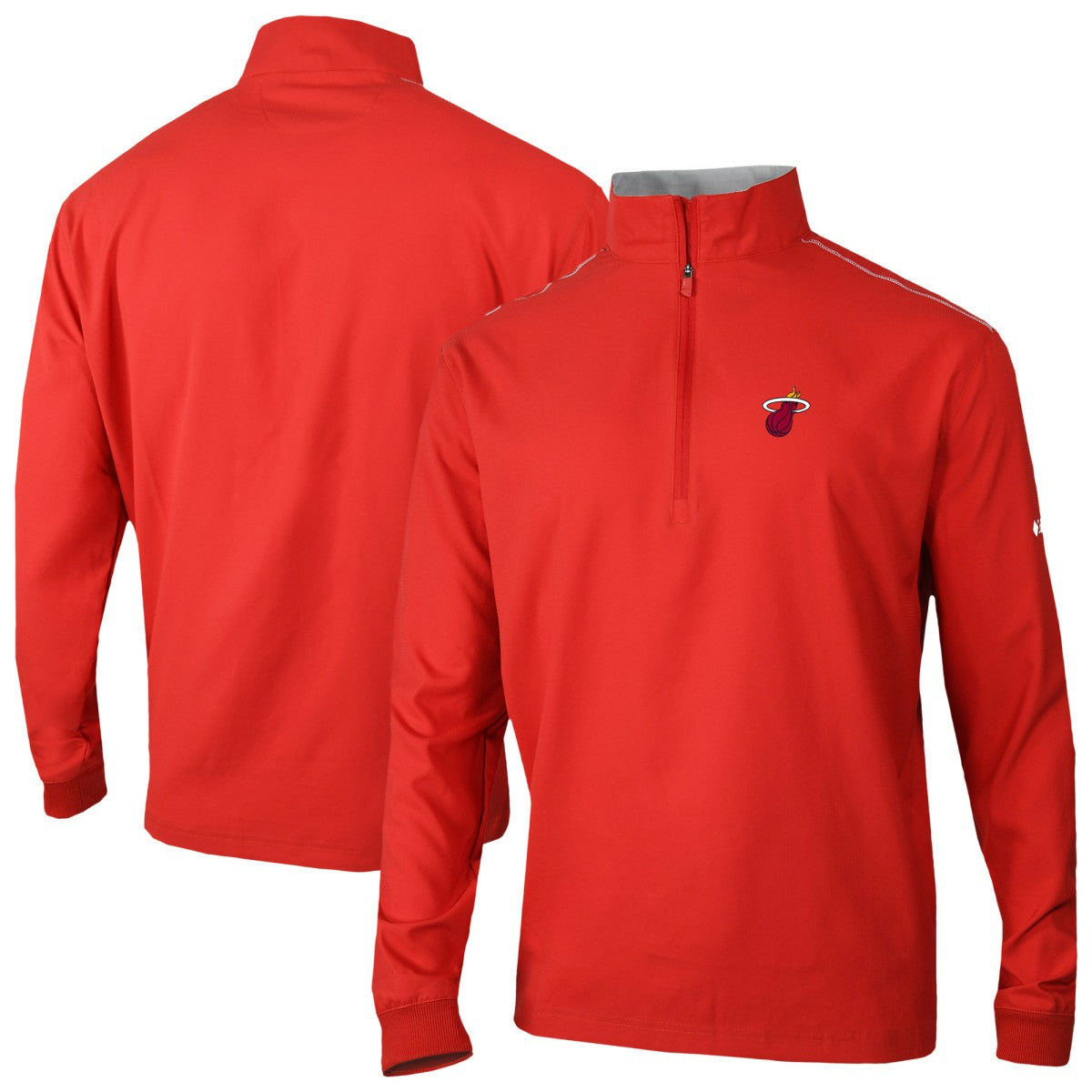 Miami Heat Omni-Wick Bogey's Paradise Quarter-Zip Top Red - Columbia
