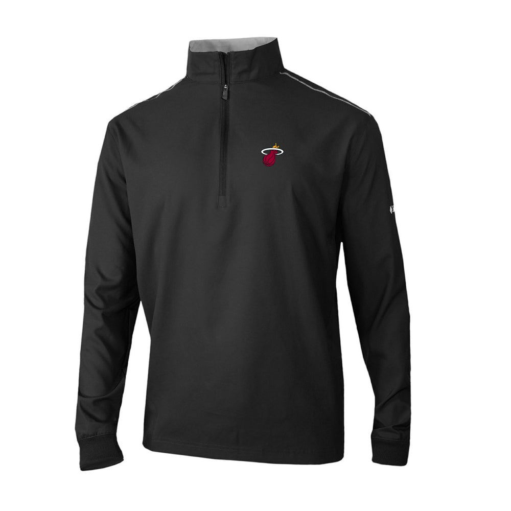 Miami Heat Omni-Wick Bogey's Paradise Quarter-Zip Top Black - Columbia