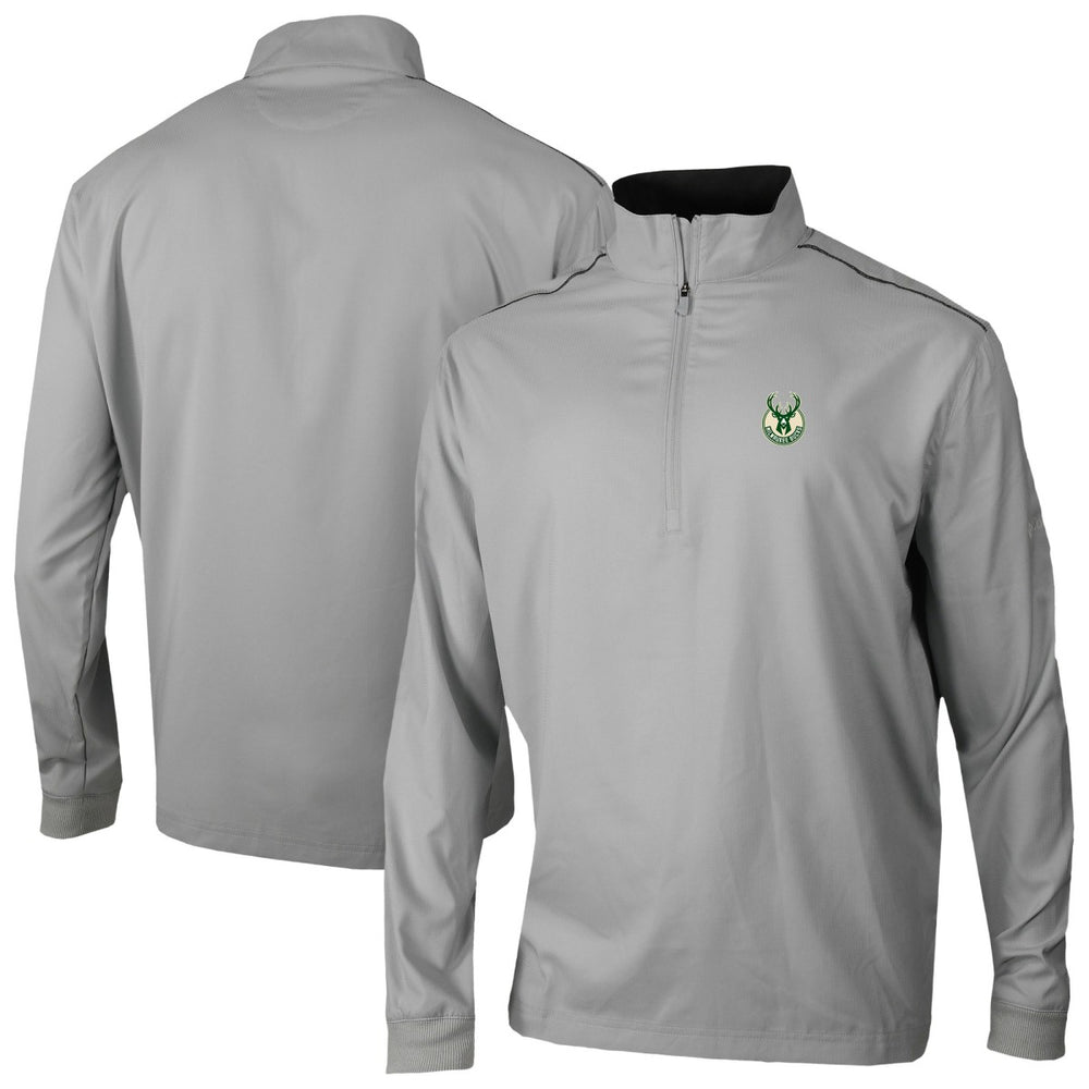 Milwaukee Bucks Omni-Wick Bogey's Paradise Quarter-Zip Top Gray - Columbia