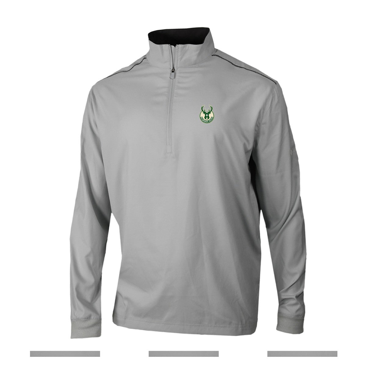 Milwaukee Bucks Omni-Wick Bogey's Paradise Quarter-Zip Top Gray - Columbia