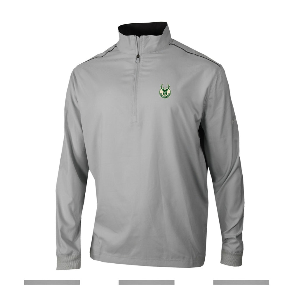 Milwaukee Bucks Omni-Wick Bogey's Paradise Quarter-Zip Top Gray - Columbia