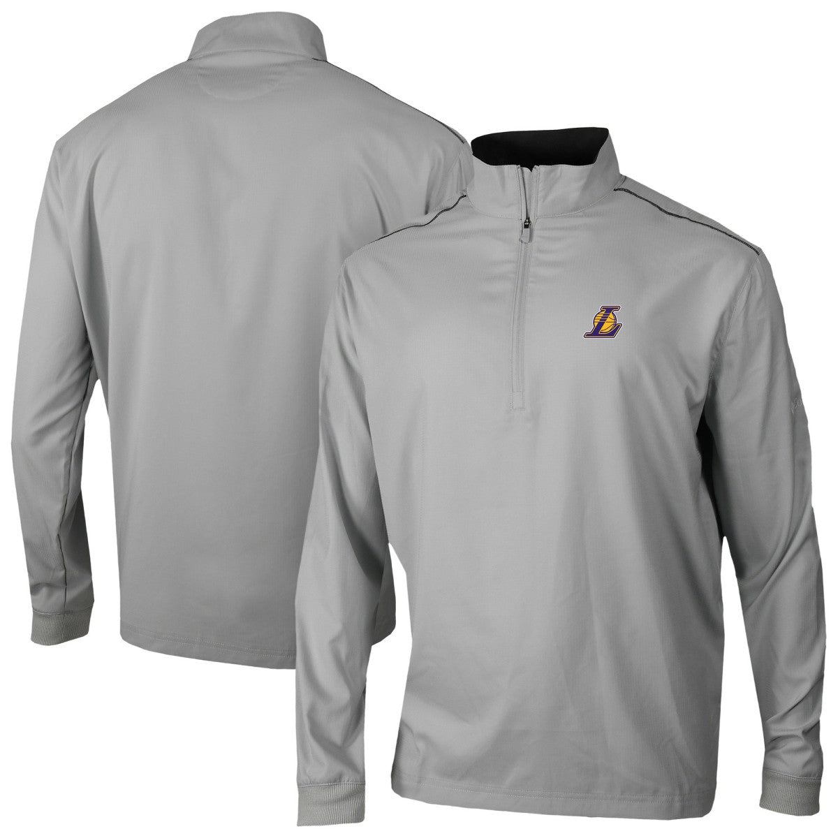 Los Angeles Lakers Omni-Wick Bogey's Paradise Quarter-Zip Top Gray - Columbia