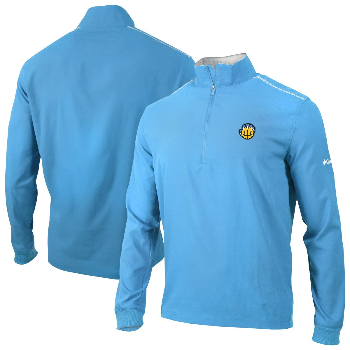 Memphis Grizzlies Omni-Wick Bogey's Paradise Quarter-Zip Top Light Blue - Columbia