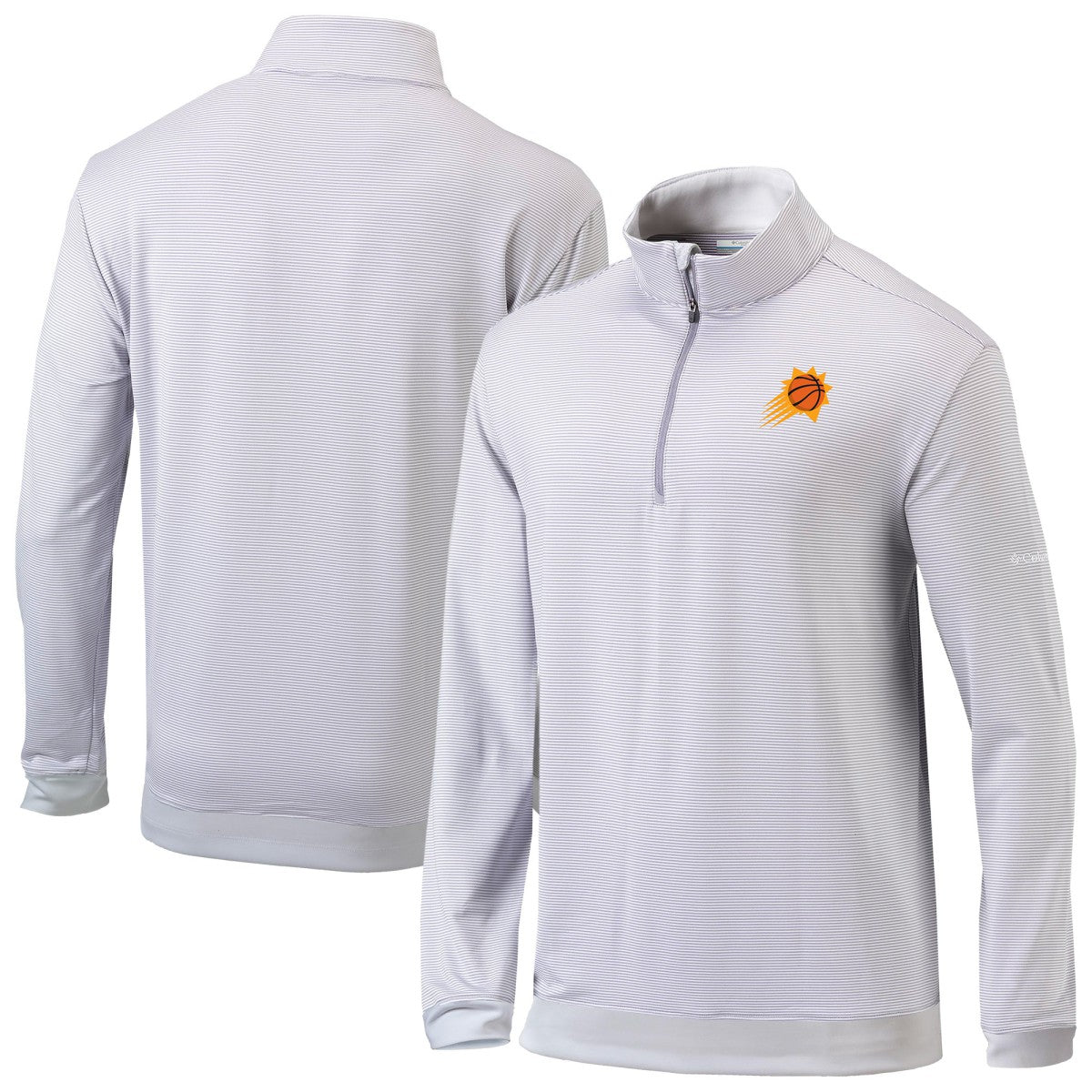 Phoenix Suns Omni-Wick Even Lie Quarter-Zip Top Gray/White - Columbia
