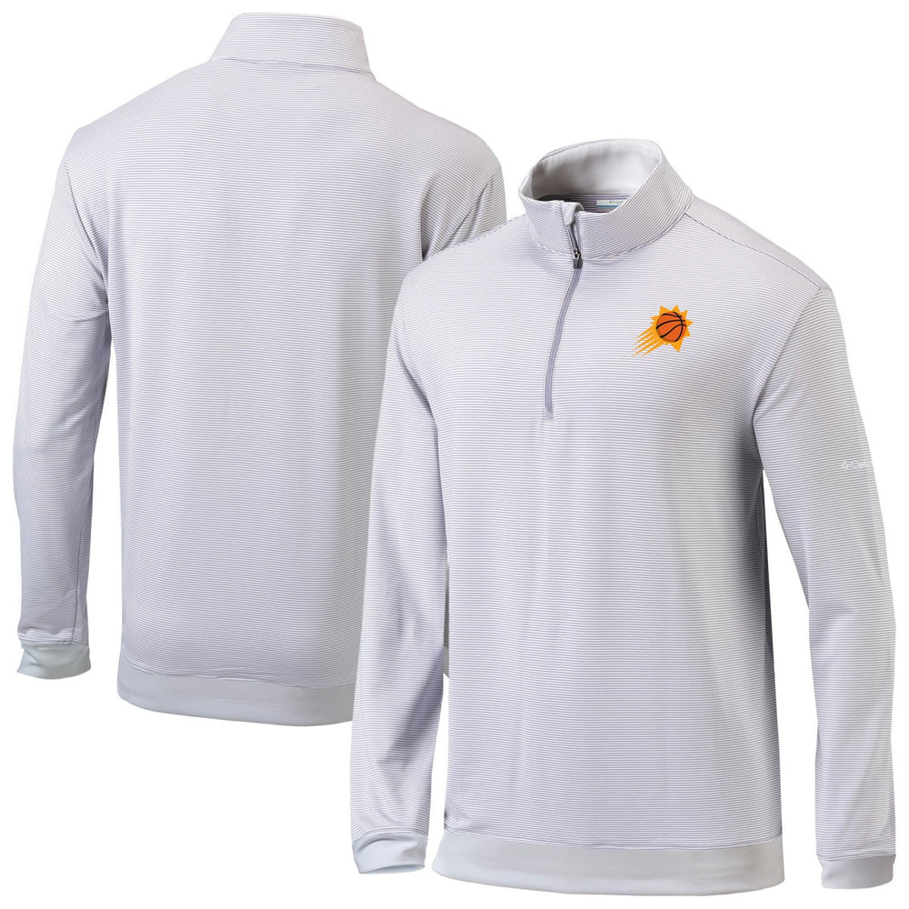 Phoenix Suns Omni-Wick Even Lie Quarter-Zip Top Gray/White - Columbia