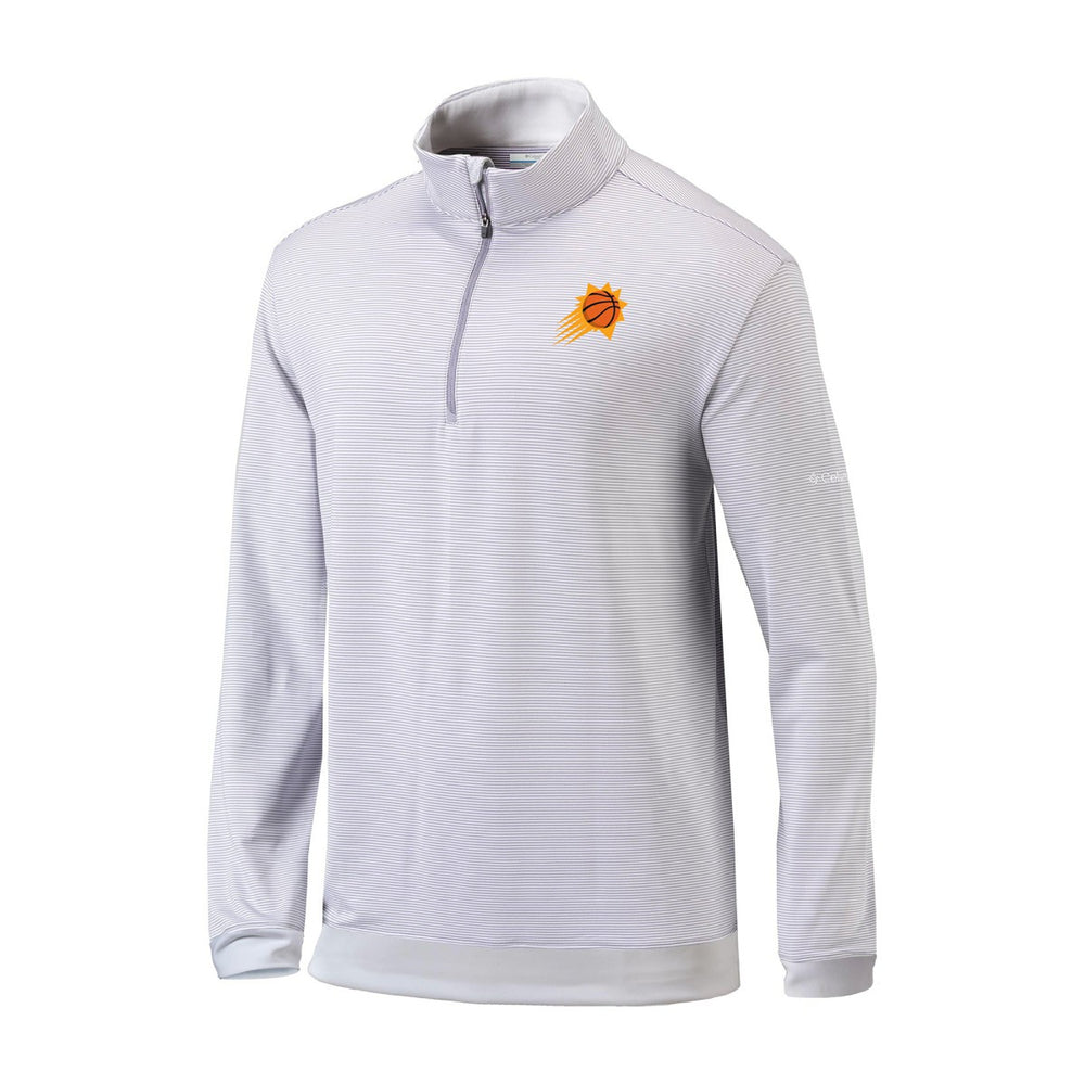 Phoenix Suns Omni-Wick Even Lie Quarter-Zip Top Gray/White - Columbia