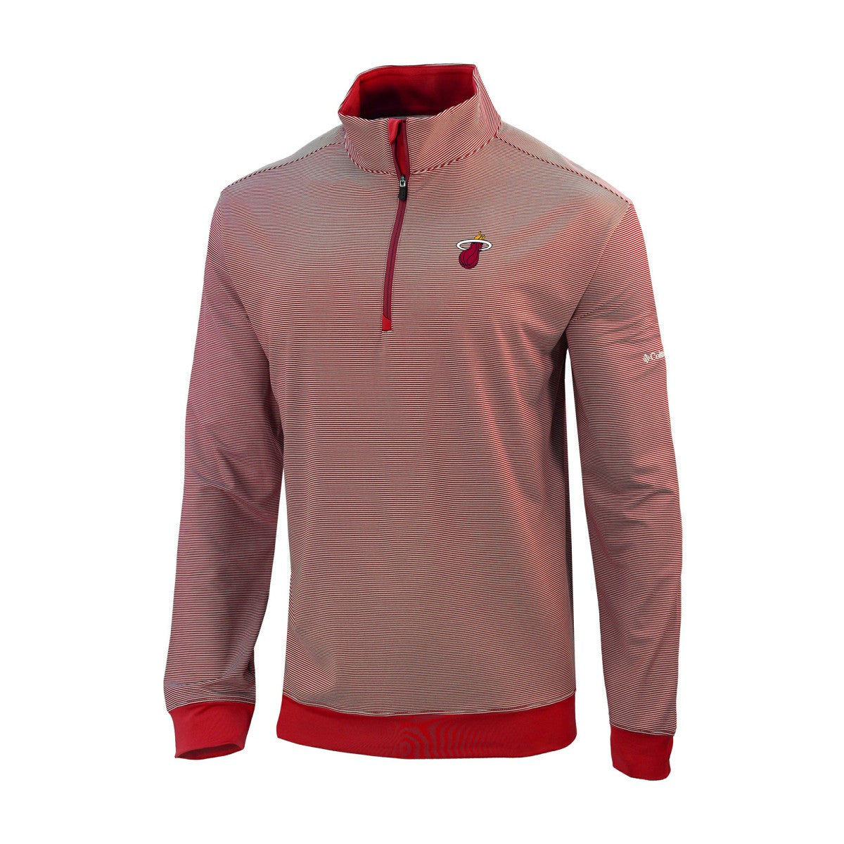 Miami Heat Omni-Wick Even Lie Quarter-Zip Top Red - Columbia