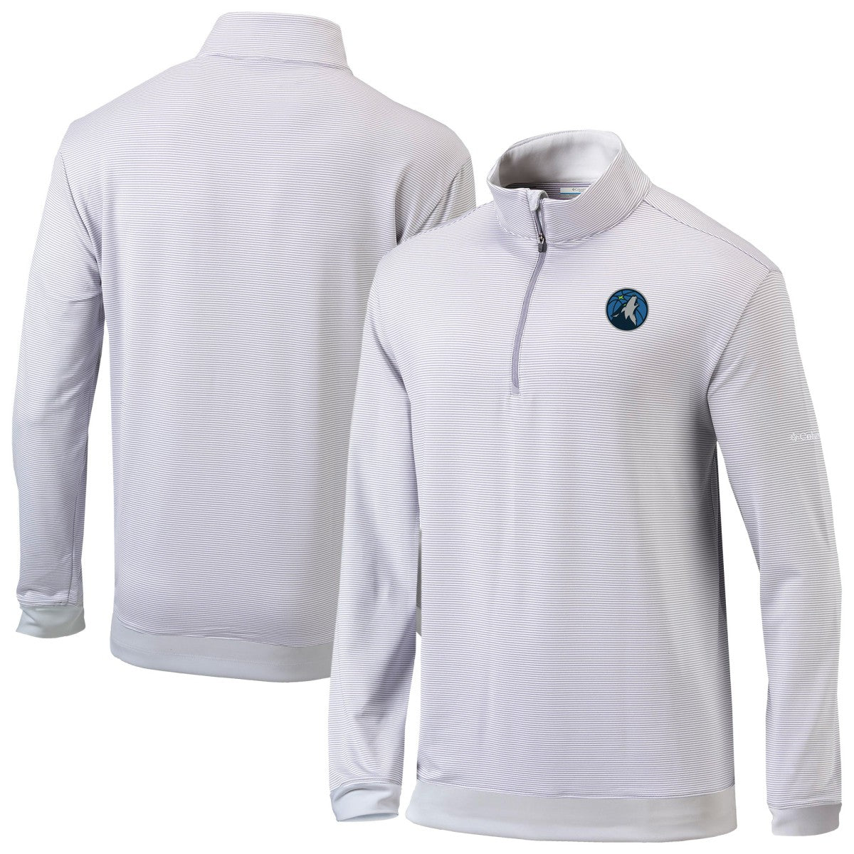 Minnesota Timberwolves Omni-Wick Even Lie Quarter-Zip Top Gray/White - Columbia