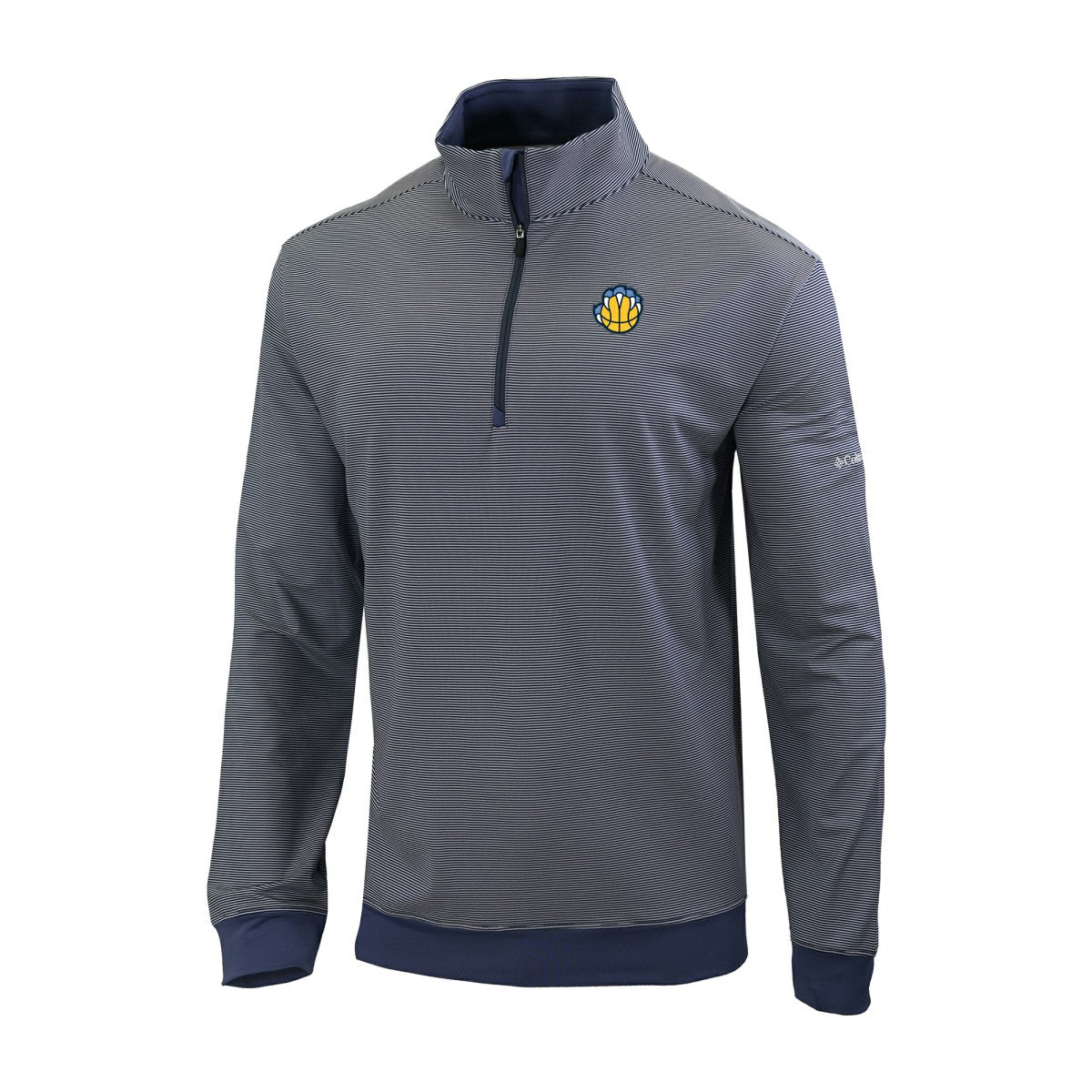 Memphis Grizzlies Omni-Wick Even Lie Quarter-Zip Top Navy - Columbia