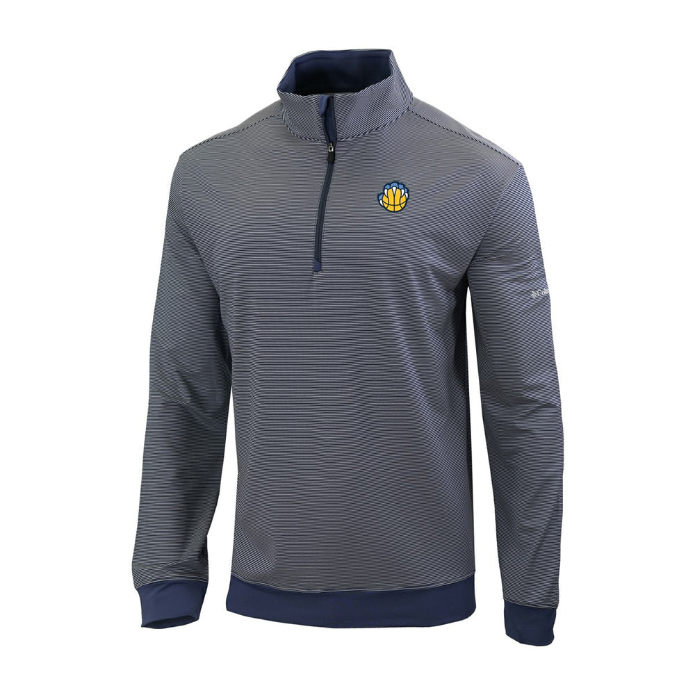 Memphis Grizzlies Omni-Wick Even Lie Quarter-Zip Top Navy - Columbia