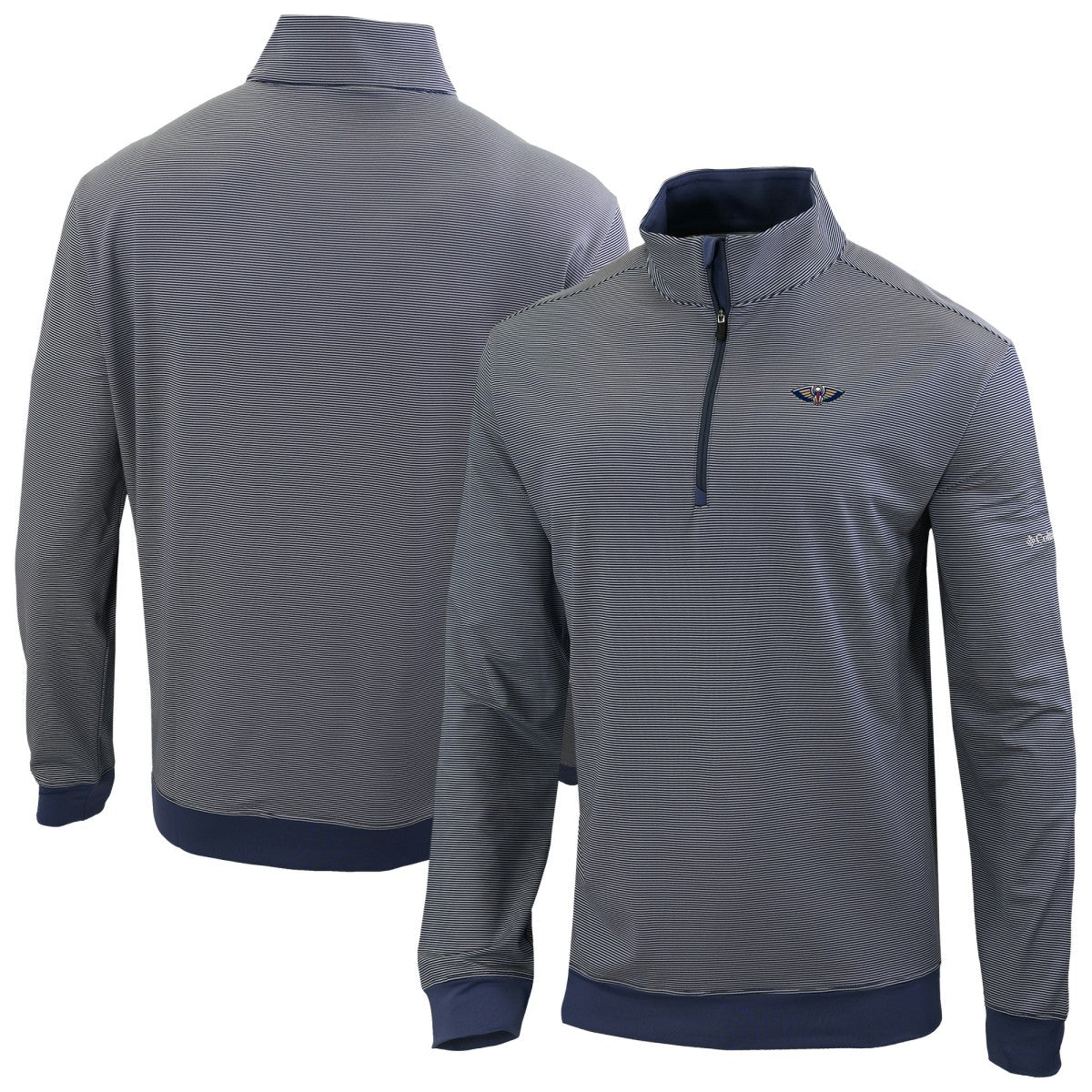 New Orleans Pelicans Omni-Wick Even Lie Quarter-Zip Top Navy - Columbia