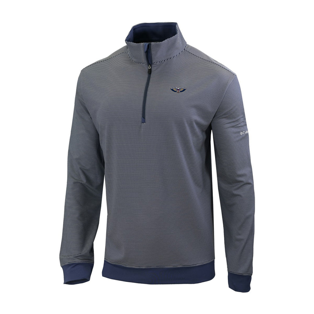 New Orleans Pelicans Omni-Wick Even Lie Quarter-Zip Top Navy - Columbia
