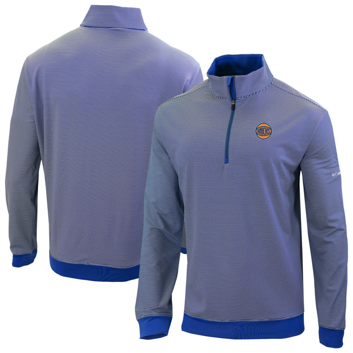 New York Knicks Omni-Wick Even Lie Quarter-Zip Top Blue - Columbia