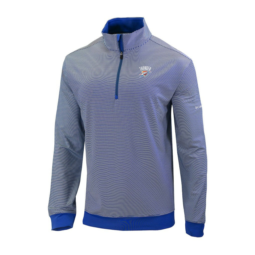 Oklahoma City Thunder Omni-Wick Even Lie Quarter-Zip Top Blue - Columbia