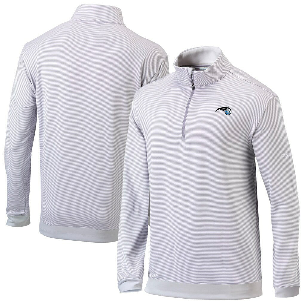 Orlando Magic Omni-Wick Even Lie Quarter-Zip Top Gray/White - Columbia