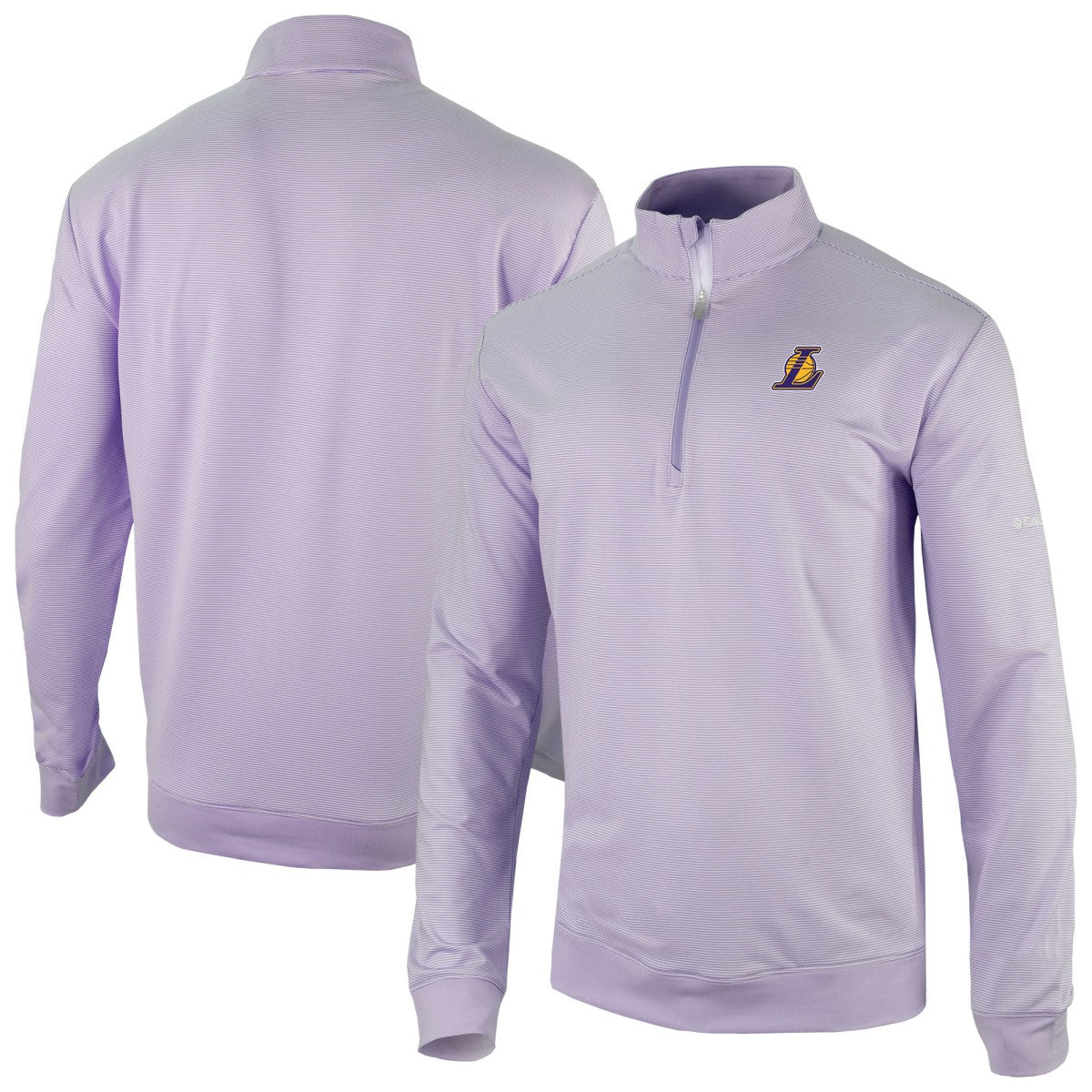 Los Angeles Lakers Omni-Wick Even Lie Quarter-Zip Top Purple - Columbia