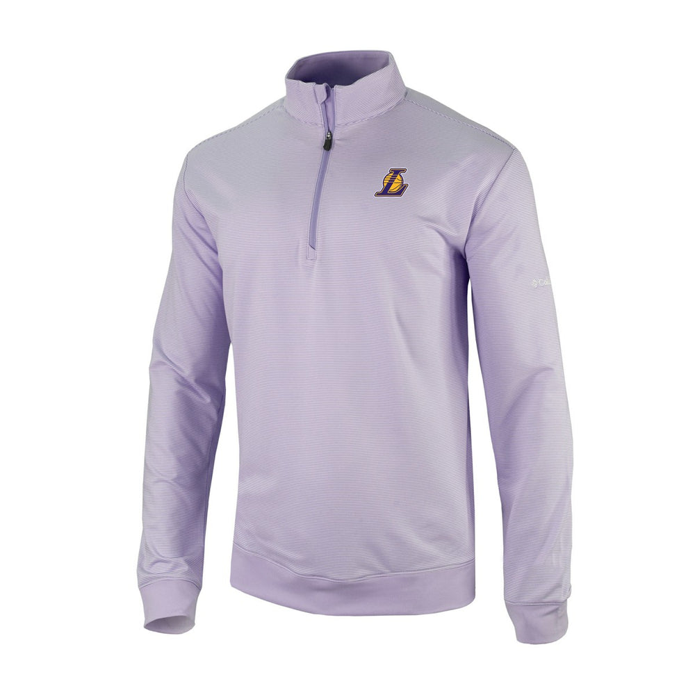 Los Angeles Lakers Omni-Wick Even Lie Quarter-Zip Top Purple - Columbia