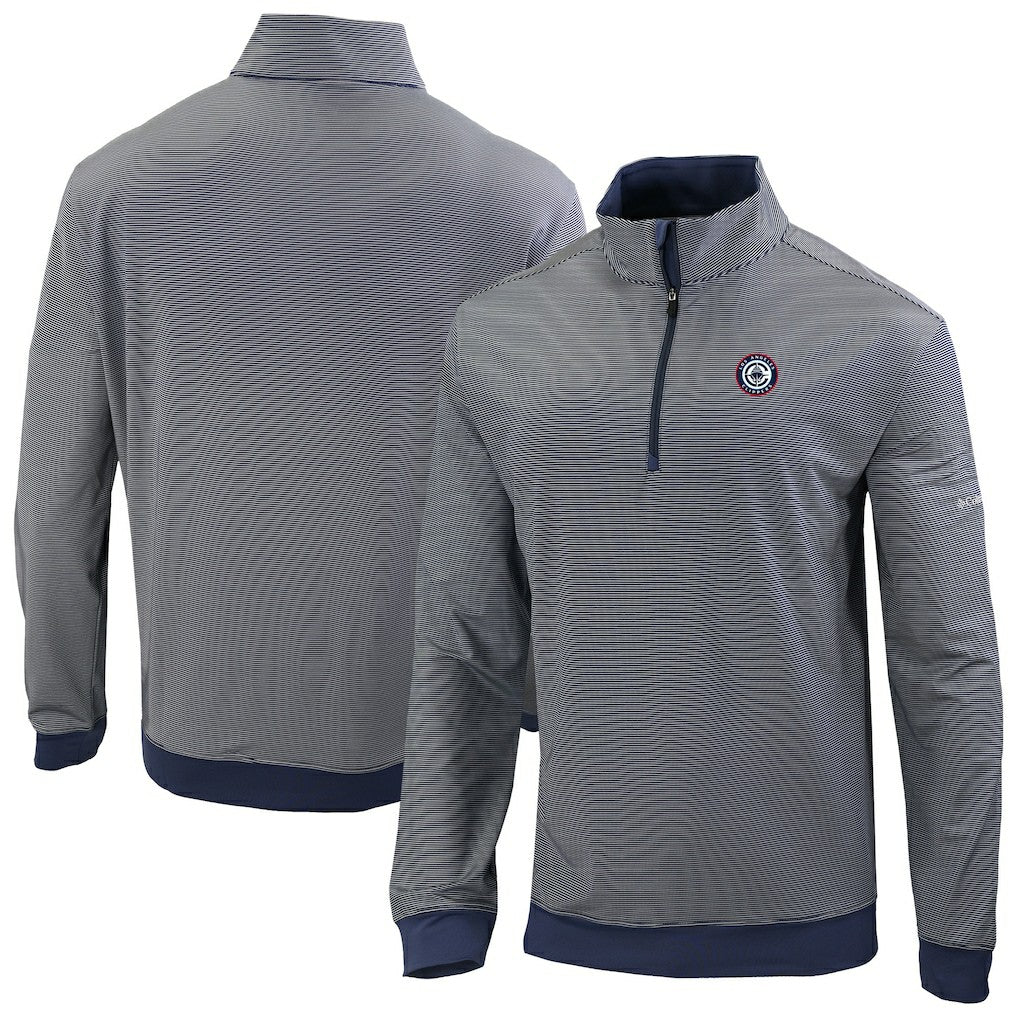 LA Clippers Omni-Wick Even Lie Quarter-Zip Top Navy - Columbia