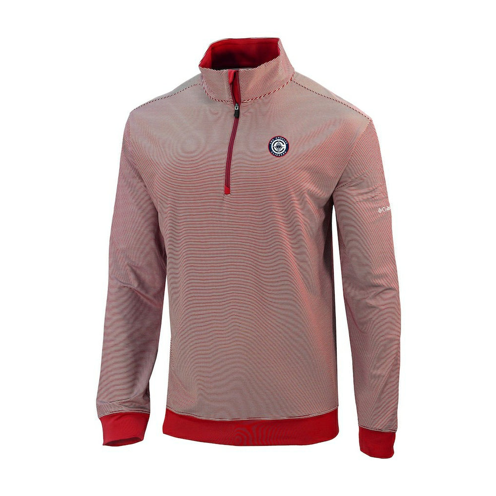 LA Clippers Omni-Wick Even Lie Quarter-Zip Top Red - Columbia