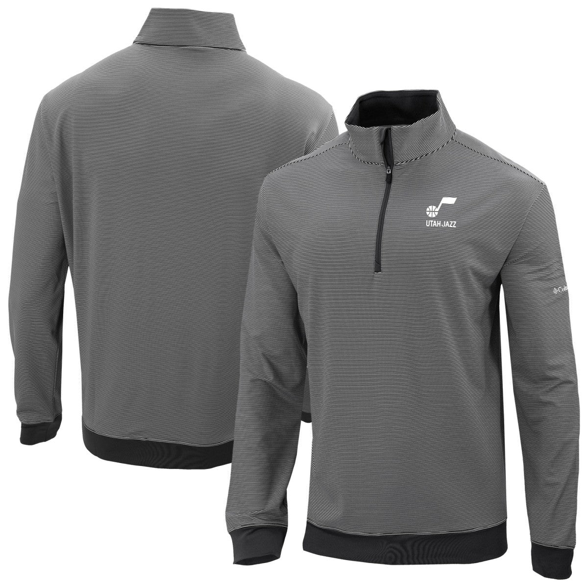 Utah Jazz Omni-Wick Even Lie Quarter-Zip Top Black - Columbia