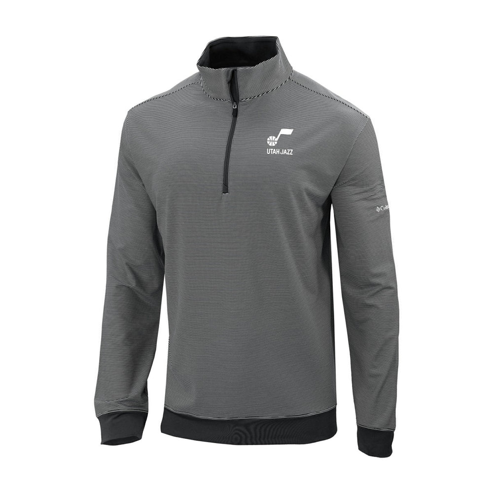 Utah Jazz Omni-Wick Even Lie Quarter-Zip Top Black - Columbia