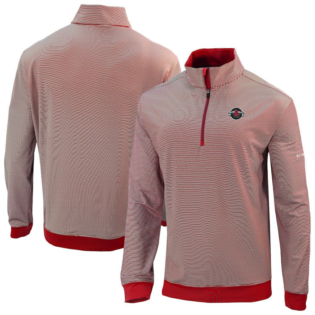 Houston Rockets Omni-Wick Even Lie Quarter-Zip Top Red - Columbia