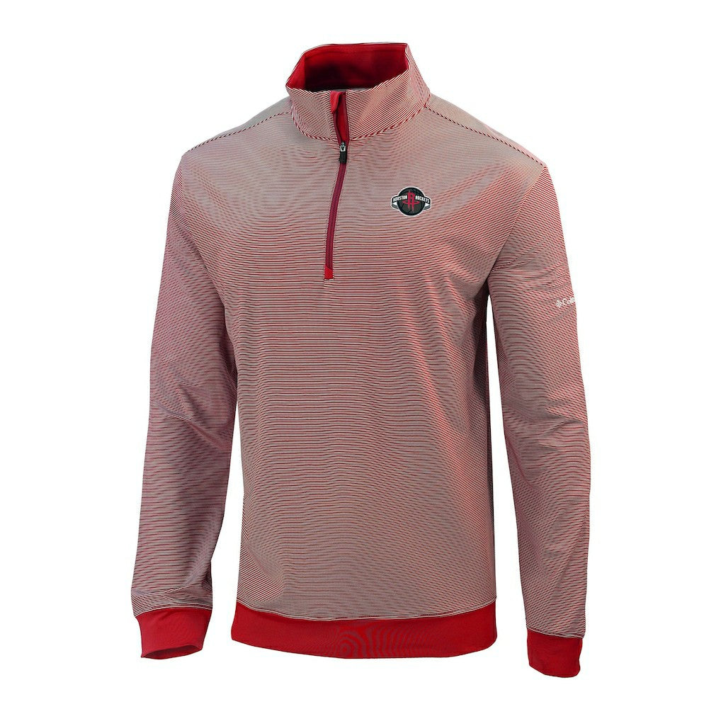 Houston Rockets Omni-Wick Even Lie Quarter-Zip Top Red - Columbia