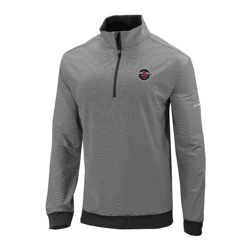 Houston Rockets Omni-Wick Even Lie Quarter-Zip Top Black - Columbia