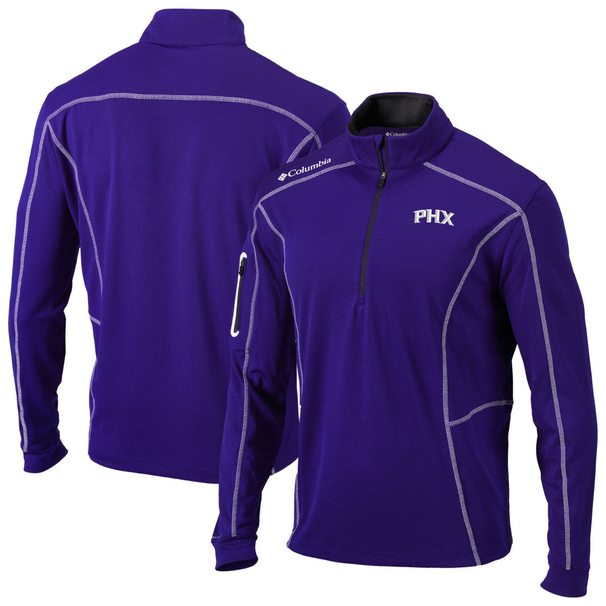 Phoenix Suns Omni-Wick Shotgun Quarter-Zip Jacket Purple - Columbia